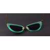 Retro cat eye - alloy frame - oval sunglasses - UV400Sunglasses