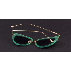 Retro cat eye - alloy frame - oval sunglasses - UV400Sunglasses
