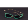 Retro cat eye - alloy frame - oval sunglasses - UV400Sunglasses