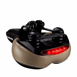 Bicycle saddle with warning lightSaddles