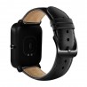 Leather watch band with black buckle for Xiaomi Huami Amazfit BipSmart-Wear