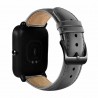 Leather watch band with black buckle for Xiaomi Huami Amazfit BipSmart-Wear