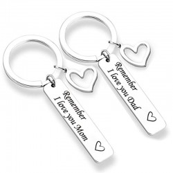 Remember I Love You Mom & Dad - keychainKeyrings