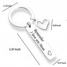 Remember I Love You Mom & Dad - keychainKeyrings