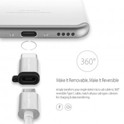 USB 3.1 Type C Adapter Cable - Micro USB Female to Type C MaleCables