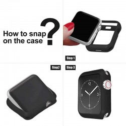 Soft Silicone Case - for Apple Watch 42mm - 38mm - 40mm - 44mmAccessories