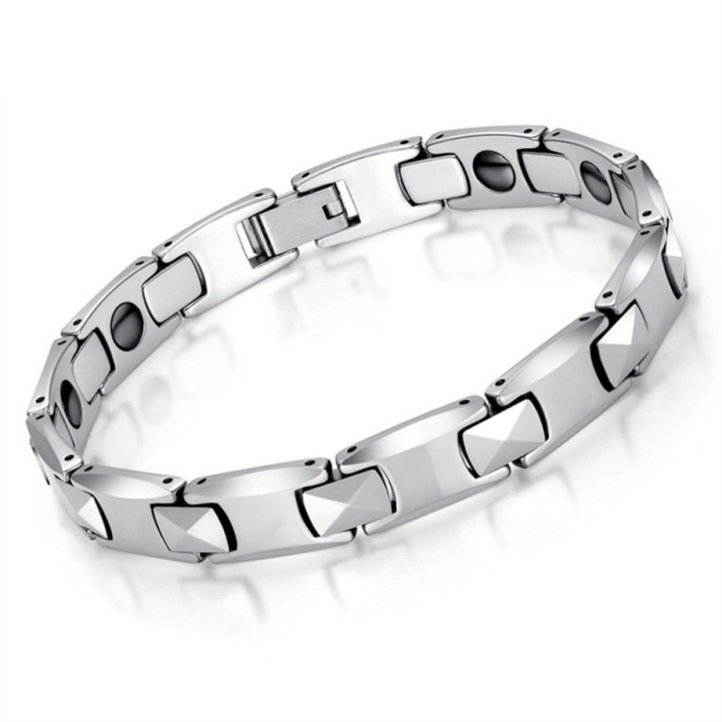 Magnetic Tungsten steel bracelet high polished - UnisexBracelets