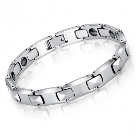 Magnetic Tungsten steel bracelet high polished - UnisexBracelets