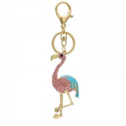 Crystal Flamingo - KeychainKeyrings