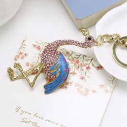 Crystal Flamingo - KeychainKeyrings