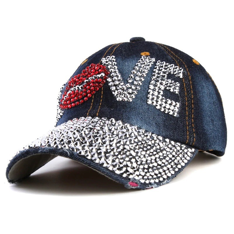 Crystal Love & lips - baseball cap - unisexHats & Caps