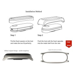 Leather band for Xiaomi Mi Band 3 - 4 watchSmart-Wear