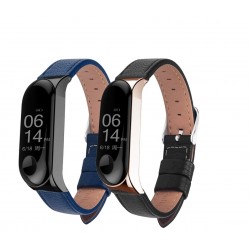 Leather band for Xiaomi Mi Band 3 - 4 watchSmart-Wear