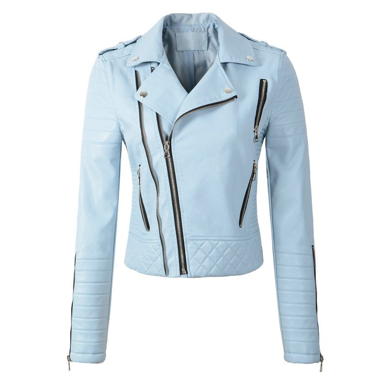Soft leather jacket with zippersJackets