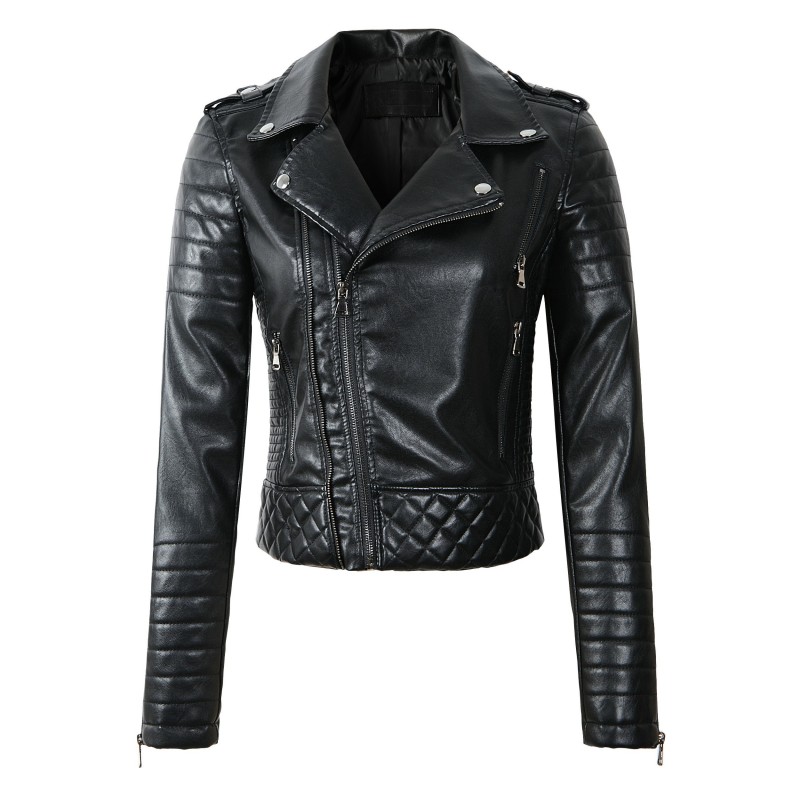 Soft leather jacket with zippersJackets