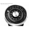 Ball rotation - stainless steel quartz watch with silicone strapWatches