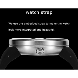 Ball rotation - stainless steel quartz watch with silicone strapWatches