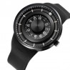 Ball rotation - stainless steel quartz watch with silicone strapWatches