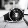 Ball rotation - stainless steel quartz watch with silicone strapWatches