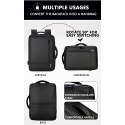 Anti-theft waterproof travel backpack - 15.6" inch Laptop bag with USB chargingBackpacks