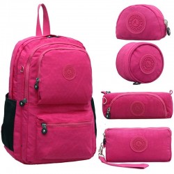 Waterproof nylon backpack 5 pcs setSets