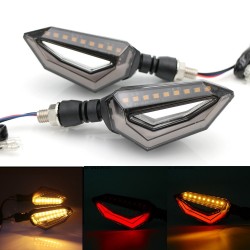 12 LED - universal fit motorcycle turn signal lights for Harley Cruiser Honda Kawasaki BMW Yamaha 2 pcsTurning lights