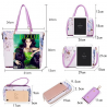 Leather bags with floral print - setSets