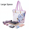 Leather bags with floral print - setSets