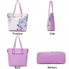 Leather bags with floral print - setSets