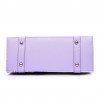 Leather bag with floral printHandbags