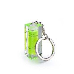Mini acrylic spirit level bubble with keyring - measuring toolMeasurement