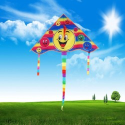 Triangle smiling face - kite 80 cmKites