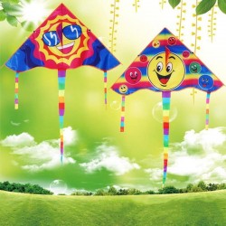 Triangle smiling face - kite 80 cmKites