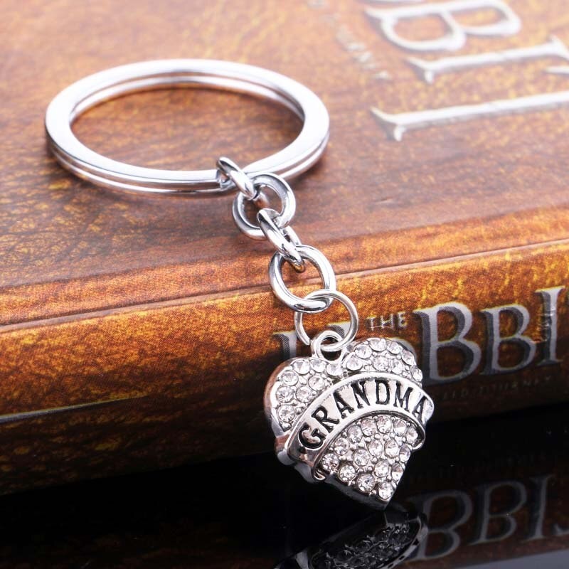 Mom & Daughter & Best Friend crystal heart - keychainKeyrings