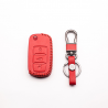Car key leather cover for Volkswagen Polo B5, B6, Golf 4, 5, 6, Jetta, MK6, TiguanKeys