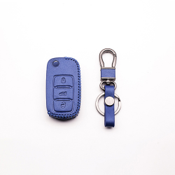 Car key leather cover for Volkswagen Polo B5, B6, Golf 4, 5, 6, Jetta, MK6, TiguanKeys