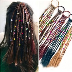Kids handmade wig - elastic hair band with beadsWigs