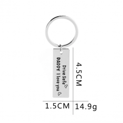 Drive Safe Daddy I Love You - keychainKeyrings