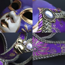 Vintage Jolly Joker - Venetian full face mask for masquerade & halloweenPlaques & Signs