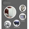 N35 strong neodymium magnet block 40 * 10 * 4mm - countersunk with 2 holes 2pcsN35