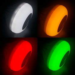 Smart RGB LED lamp with wireless Bluetooth speaker - remote controlE27