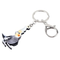 Acrylic parrot - keychainKeyrings