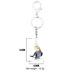 Acrylic parrot - keychainKeyrings