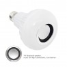 Smart RGB LED lamp with wireless Bluetooth speaker - remote controlE27