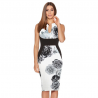 Vintage elegant dress with floral printDresses