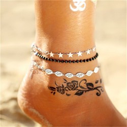 Vintage multi-layer ankle braceletAnklets