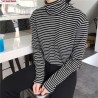 Casual - long sleeve sweater - striped turtleneckHoodies & Jumpers