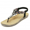 Casual flat sandals with rhinestonesSandals