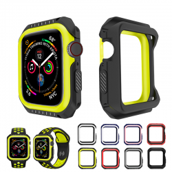 Silicone & hard armor case for Apple Watch 1-2-3-4-5Accessories
