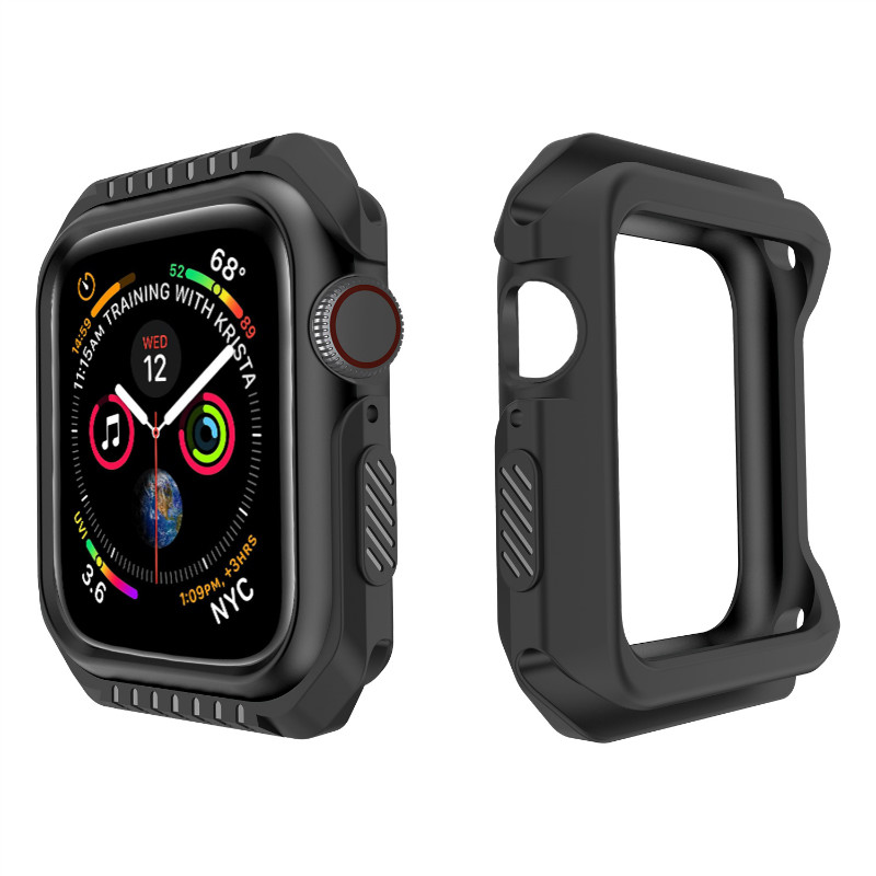 Silicone & hard armor case for Apple Watch 1-2-3-4-5Accessories